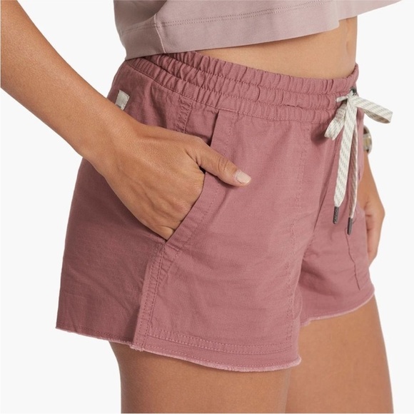 Vuori Womens Vintage Ripstop Shorts Size Small Drawstring Waist Travel Cruise - Picture 2 of 8